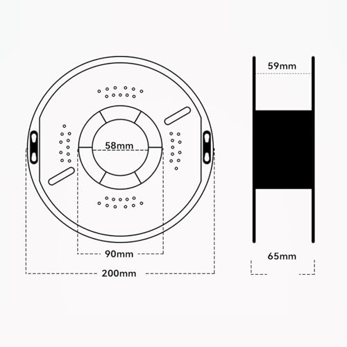 HUIOP 3D Printer Filament,High Speed PETG 3D Printer Filament 1.75mm Hyper Printing Filament 1kg(2.2lbs) Spool 3D Printi