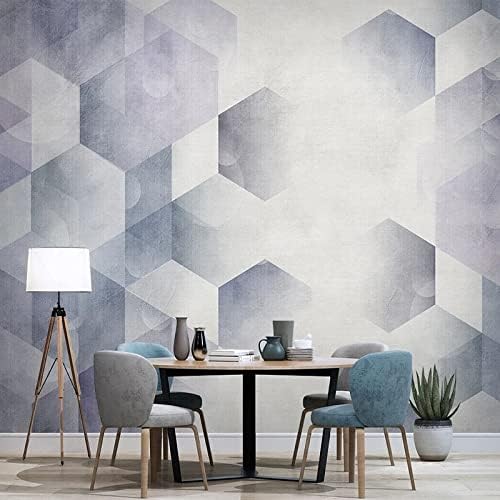 Miniatura 2 de LYSYMO Custom Any Size 3D Mural Wallpaper Modern Minimalist Stereo Geometric Retro TV Background Wall Papel Fresco Art 118x83 in