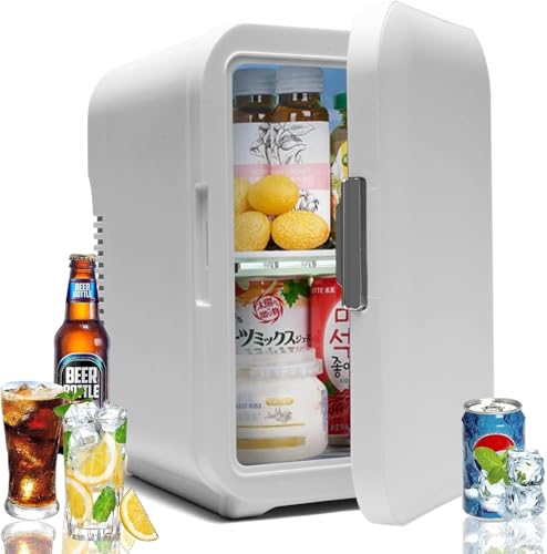 ثلاجة صغيرة سعة 10 لتر، ثلاجة سيارة بسعة كبيرة للتبريد/التسخ...