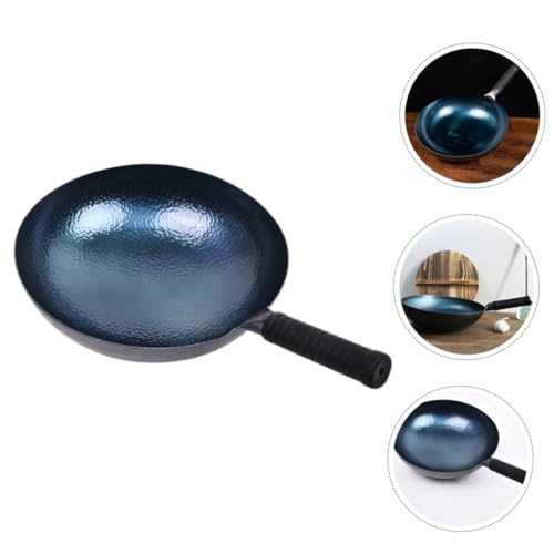 Wok de hierro PRETYZOOM con mango ergonómico miniatura 3