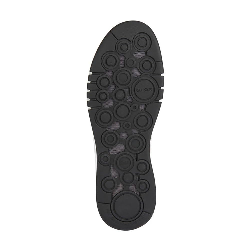 Geox Męskie buty sportowe U AERANTIS A, białe/czarne, 44 EU, biały/czarny, 44 EU