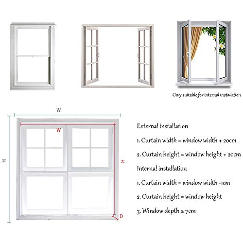 Caijun Venetian Blinds Roman Shades Aluminum Alloy Waterproof Curtain Office High Shading Roller Blinds, Customizable, 0.5-1.7M Width, 0.5-3M Height (Color : B, Size : 50X180Cm) #TOP3