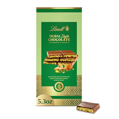 Lindt Dubai Style Milk Chocolate Candy w/Pistachio & Kadayif, 5.3 oz. Bar - image 1