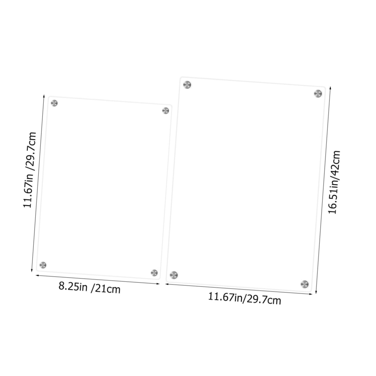 Magnetische Kühlschranktafel aus Acryl, Abwischbares Whiteboard