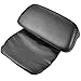 KATUR Coussin de Dossier de siège arrière pour Moto en Cuir synthétique et en Mousse synthétiques avec Coussins de Dossier Lisses pour Harley Davidson pour Bagage de Voyage haché et Rasoir