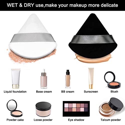 image for Scartink 12 Pieces Cosmetic Powder Puff,2.76 inch Portable Soft Sponge