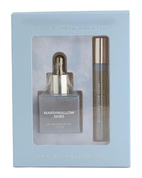 Sand Fog Marshmallow Skies Eau De Parfum Gift Set with Dropper and Roller, 1.33 FL oz, 2-Piece Fragrance Collection