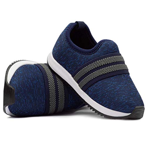 Tênis Jogging Infaltil Casual Menino 55 (24, Azul Escuro)