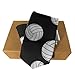MZERSE Fashion Neckties Mens Shirt Uniform Skinny Tie for Business Holiday Necktie Volleyball Black And White