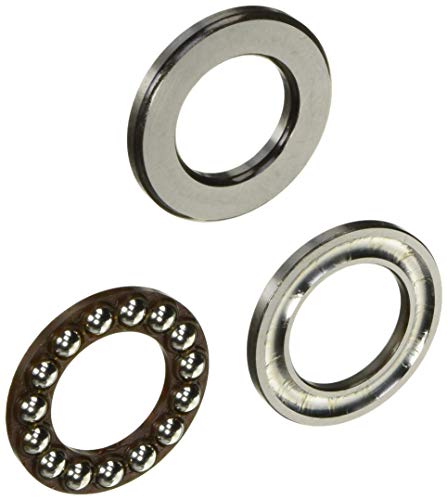 NTN Bearing 51206 Thrust Ball Bearing, Light Series, Single Direction, Flat Seat, Steel Cage, 30 mm Bore ID, 52 mm OD, 16 mm Width, Open
