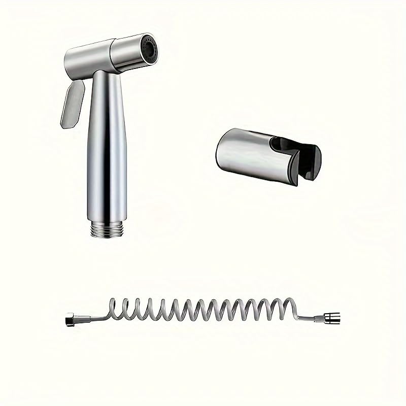 Premium Handheld Toilet Bidet Sprayer Adjustable Stainless Steel Water Flow 3-in-1 Feminine Pet Cloth Diaper Wash Kit Easy