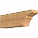 Ekena Millwork RFT04X06X18MON00SWR Monterey Smooth Rustic Wood Rafter Tails