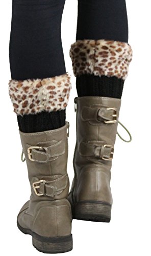 Image of ToBeInStyle Women's Cable Knit Leg Warmers
