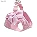 aichilra Hundegeschirr Kleine Hunde, Geschirr Katze mit Diamanten, Weiches Netzgewebe, Atmungsaktive Hundeweste mit Leine, Welpengeschirr für Kleine Hunde, Katzengeschirr, XS