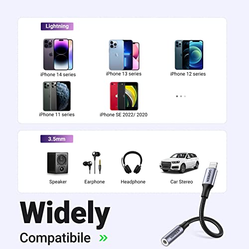 UGREEN - Adattatore per cuffie per Apple, MFi
