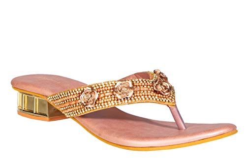 Image of Khadims Women Pink Casual Slip-On Sandal-65106565150001, 3 UK