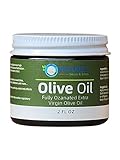 Nature's Salves and Soaps Cold Pressed Extra Virgin Olive Oil - 2oz Glass Jar - Holistic, Homeopathic, Natural, Dental, Skin, Hair