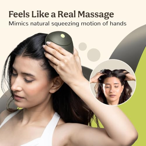 Image of Philips Head Massager for Scalp | 4 Heads Electric Head Massager Vibrating Machine | Handheld Massager Tool with Telescopic Handle for Relaxing Muscle Relief & Head Massage