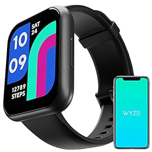 WYZE Smart Watch, Aluminum Smartwatch for Android Phones and iOS Phones IP68 Waterproof Fitness Tracker with Heart Rate/Blood Oxygen/Sleep/Menstrual Monitor Digital Watch (Watch 47MM)