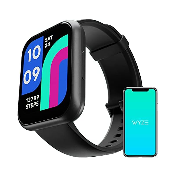 WYZE Smart Watch, Aluminum Smartwatch for Android Phones and iOS Phones IP68 Waterproof Fitness Tracker with Heart Rate/Blood Oxygen/Sleep/Menstrual Monitor Digital Watch (Watch 47MM)