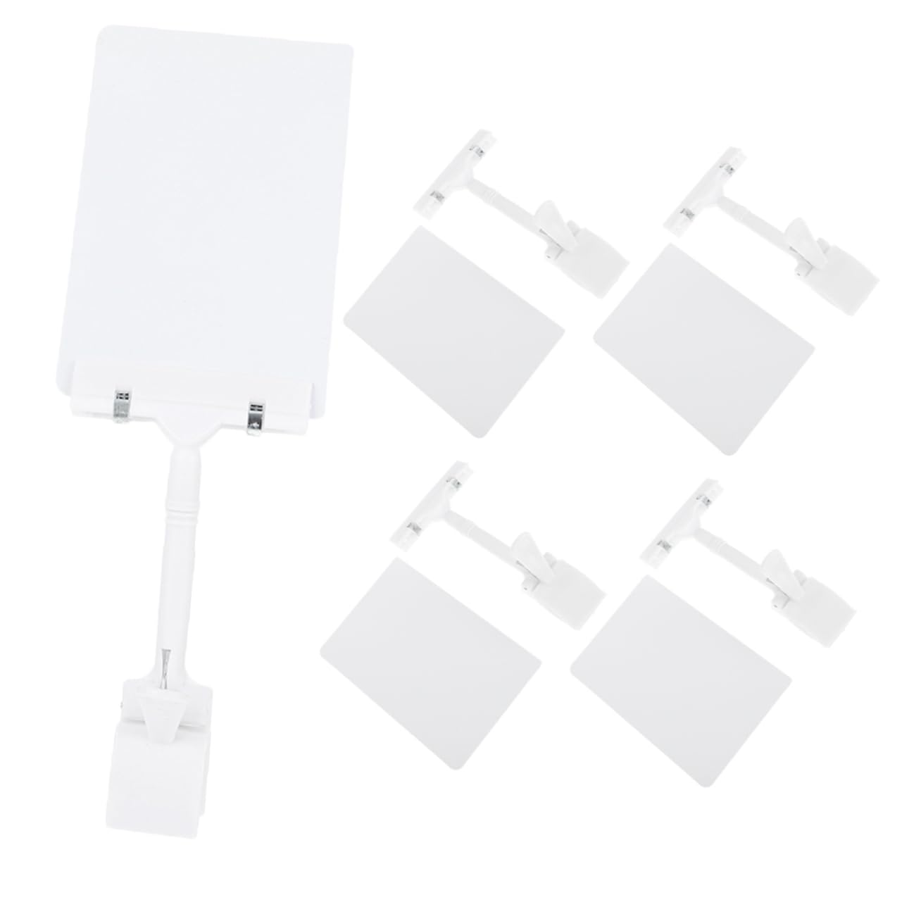 VILLCASE 4 Set Cartellino Del Supporto Per Piatto Da Esposizione Espositore Per Insegne Di Merci 's Negozio Di Visualizzazione Del Della Frutta Metallo 5 Pezzi * 4