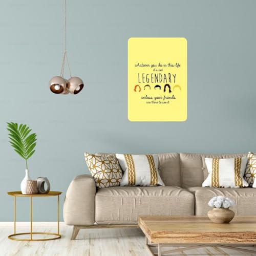 Image of Zesta Bathroom Decor Items Washroom Decor Tin Sign | Aesthetic Posters Wall Poster for Bedroom | Magnetic Cafe Decoration Items /Restaurant Decorations Items | Quirky Home Decor Bar Accent (Himym (2))