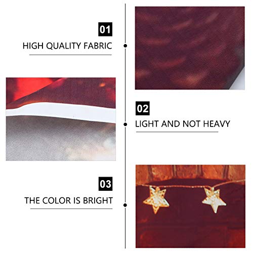 Lurrose Natal Lareira Pano de Fundo Natal Árvore Estrela Luz de Velas Decoração Vinil Foto Fundo par