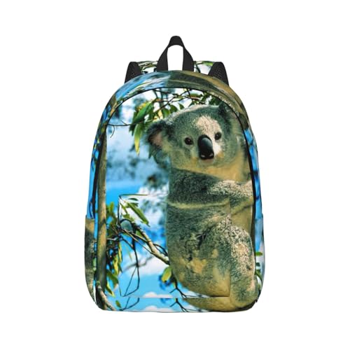 Mochila de viaje con estampado koala bolsa de mano para mujer ideal en el trabajo de enfermera y campus