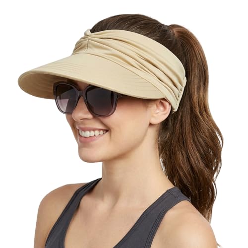 Visera para mujer con protección UV y diseño plegable miniatura 1