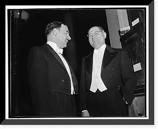 Historic Framed Print, Annual Gridiron dinner. Washington, D.C., Dec. 9. Presidential timber, Thomas E. Dewey and his Campaign Manager, Russell Sprague, as they attended the annual Gridiron dinner in honor of the President, 17-7/8" x 21-7/8"