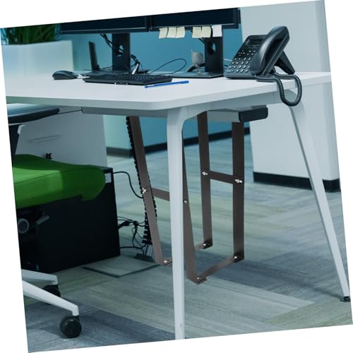 Soporte de torre de computadora bajo escritorio negro resistente de carbono 4