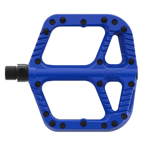 OneUp Components Composite Pedals, Blue – Lightweight, Durable Flat Bike