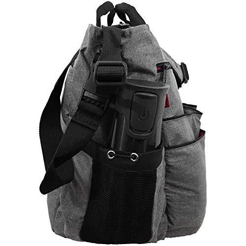 Diaper Tote Baby Nappy Messenger Bag Travel Purse For Mom & Dad W/Stroller Straps & Changing Pad Grey… (Tote) #TOP6