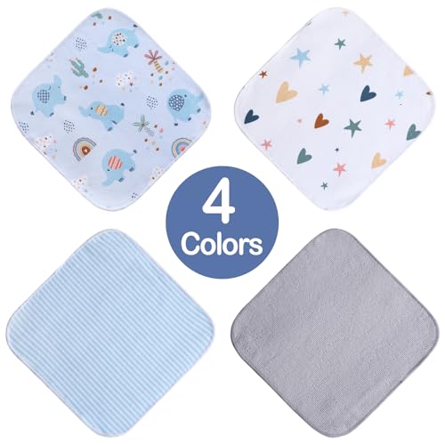Image of Viviland Baby Washcloths 24 Pack, Toddler Wash Cloths for Bath, Super Soft & Absorbent Bath Towel for Newborn and Infants, Baby Towels Care for Baby's Sensitive Skin