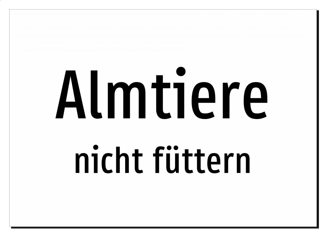 43471-DE-T-06 | Almtiere - nicht füttern