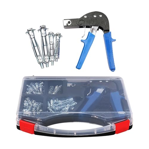 Hollow Wall Anchors Setting Tool | 72x/Set Heavy Duty Anchors Tool | Heavy Duty Anchors Tool, Carbon Steel Hollow Wall Metal Cavity Anchors for Cavity