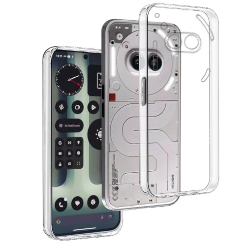 REY Transparent Silikonhülle TPU für Nothing Phone 2A Handyhülle Premium Kratzfest TPU Durchsichtige Schutzhülle Ultradünne 0 33 mm