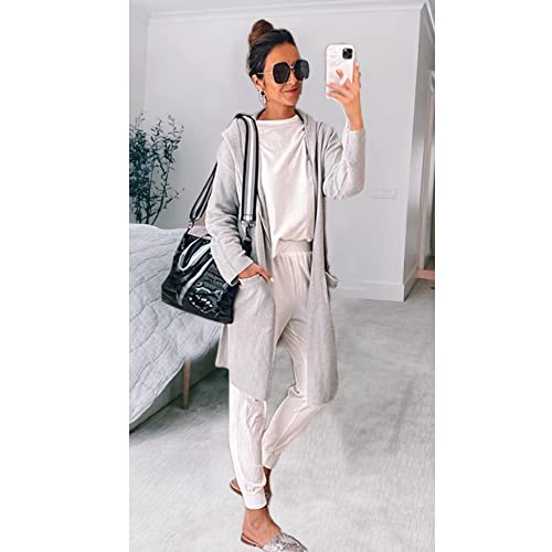 Etcyy New Lounge Sets For Women Sweatsuits Sets Two Piece Outfit Long Sleeve Pant Workout Athletic Tracksuits #TOP1