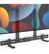 Adjustable Universal Soundbar Bracket Mounting Above or Under TV and Height & Depth Adjustable fo...