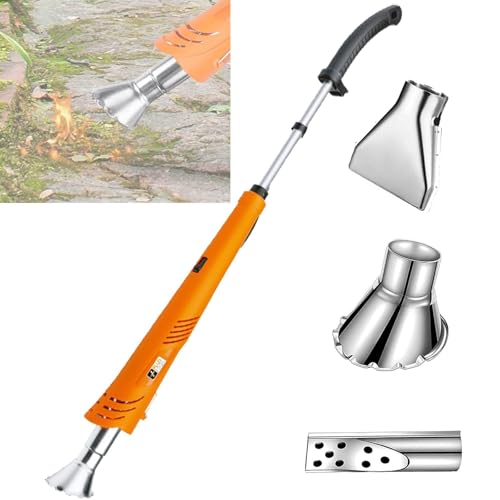 bruciatore elettrico per erbacce, 2000 w, professionale, per barbecue, temperatura massima 650 °c, per patio, giardino, vialetto