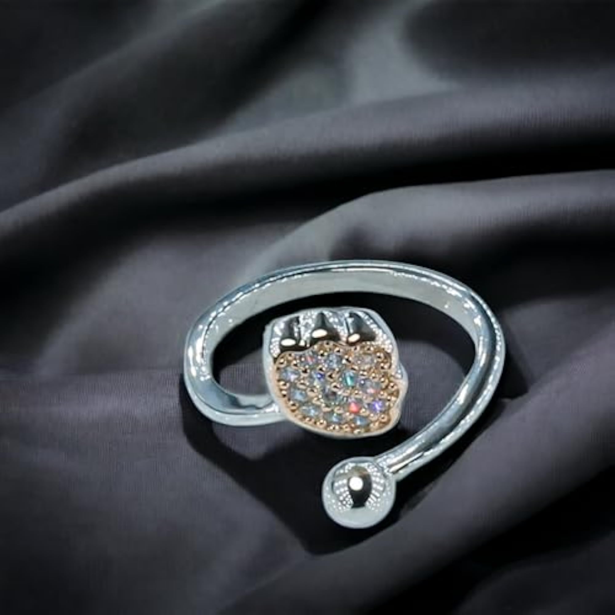 925 Sterling Silver Leaf Finger Ring