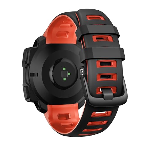Bracelet de montre pour Garmin Instinct 2 Solar Tactical silicone 22mm VELORE souple - 2