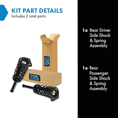 Image of TRQ Rear Shock Struts & Springs Left & Right Pair Set for Cavalier Sunfire