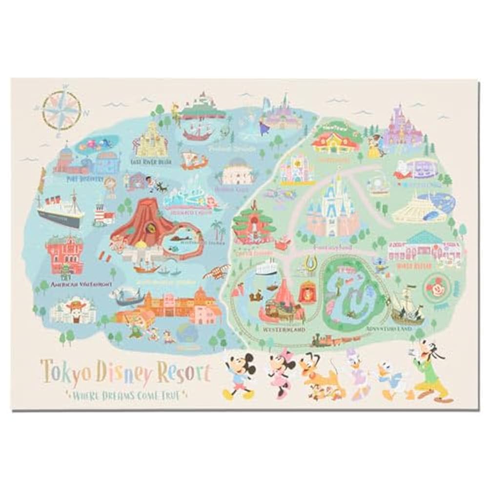 Amazon | ミッキー＆フレンズ ポストカード A4 買い物袋付き