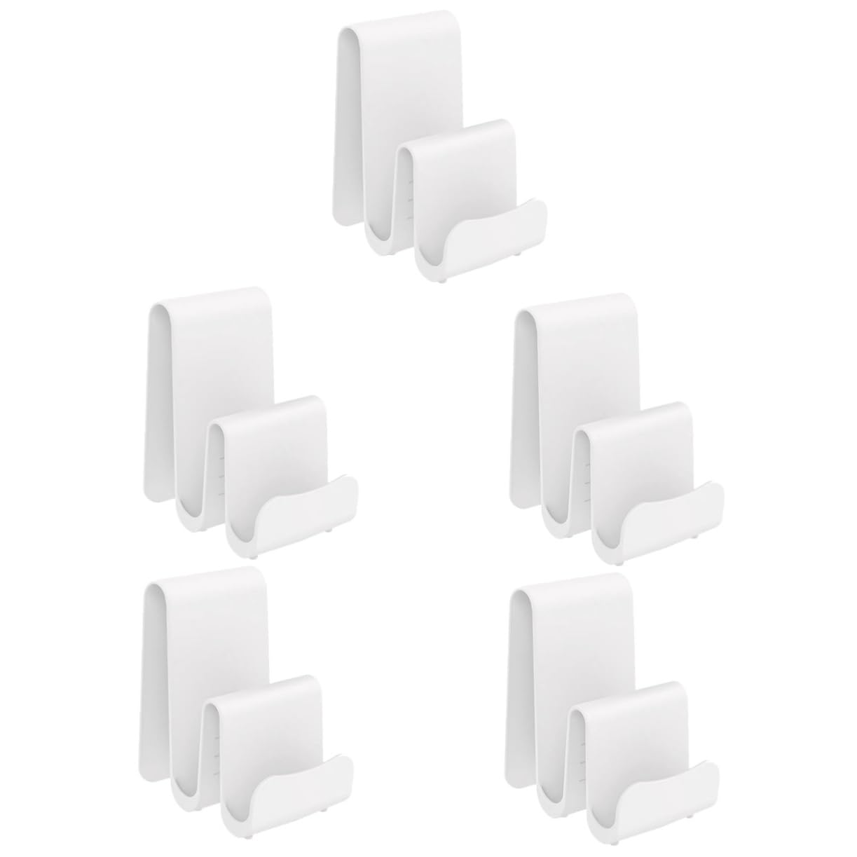 TOPPERFUN 5 Stück Topfdeckel Organizer Verstellbarer Topfdeckelhalter für Effiziente Küchenorganisation Multifunktionale Ablage für Töpfe Pfannen Schalen und Küchenutensilien Platzsparend
