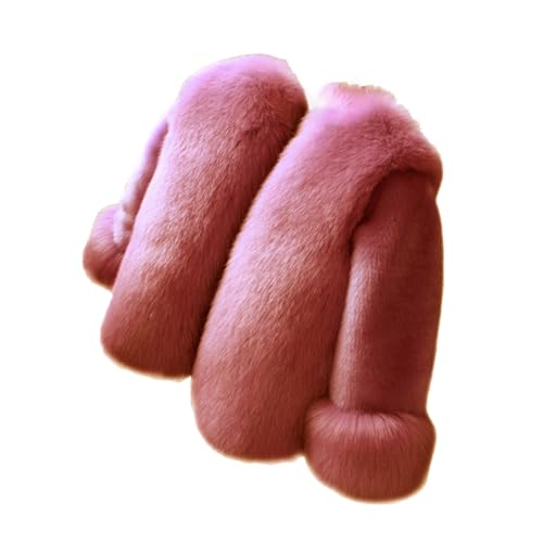 Toddler Faux Fur Jacket Fluffy Cozy Thick Fleece Clothes Kids Girls Elegant Princess Coat Teen Imitation Winter Jacket