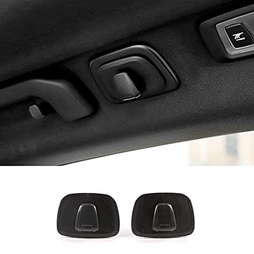 XQauto ABS Plastic Interior Roof Hooks Clothes Hanger Hook Trim for Volvo V90 S90 XC40 XC60 XC90 2015-2020 (Black)