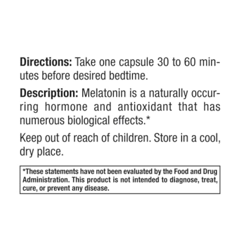 Scientific Health Solutions Melatonin 60mg | High Dosage Melatonin in Easy-to-Swallow Capsules | Vegan, Non-GMO & Gluten-Free | US-Made Extra Strength Melatonin (Single) - Image 5