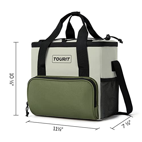 Image of TOURIT Small Soft Cooler Bag Insulated, 24 /35 /46-Can Lunch Cooler Bag, Ice Chest, 14.6 /24 /32L Leakproof & Portable Coolers for Picnic, Beach, Camping, Work, Travel, Trip