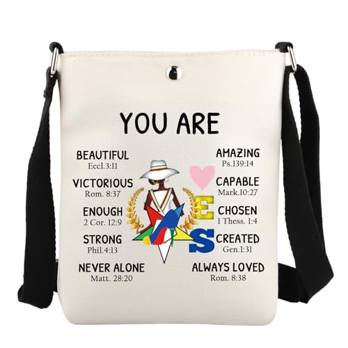 JYTAPP Eastern the Star Sorority Casual Crossbody Bag Sorority Gift Amazing You Are Crossbody Purse for Women